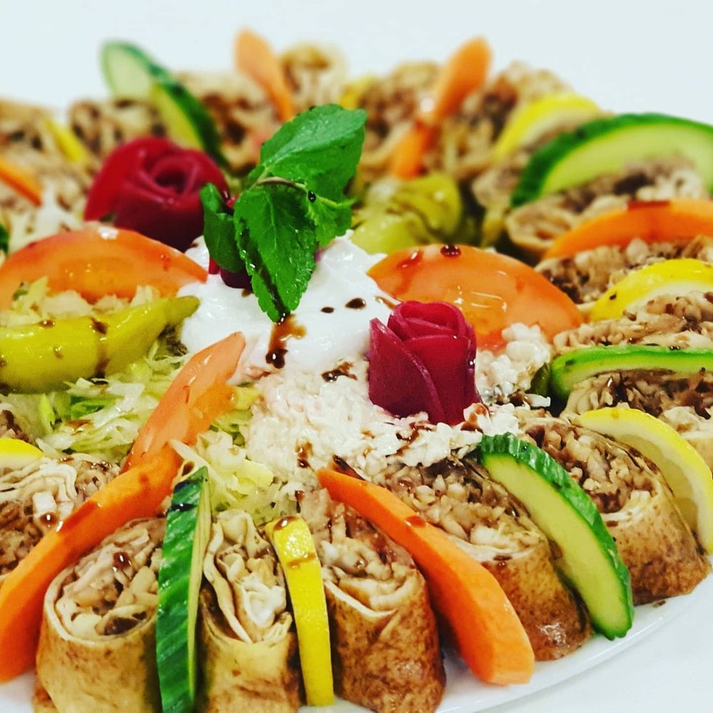 Shawarma på tallrik